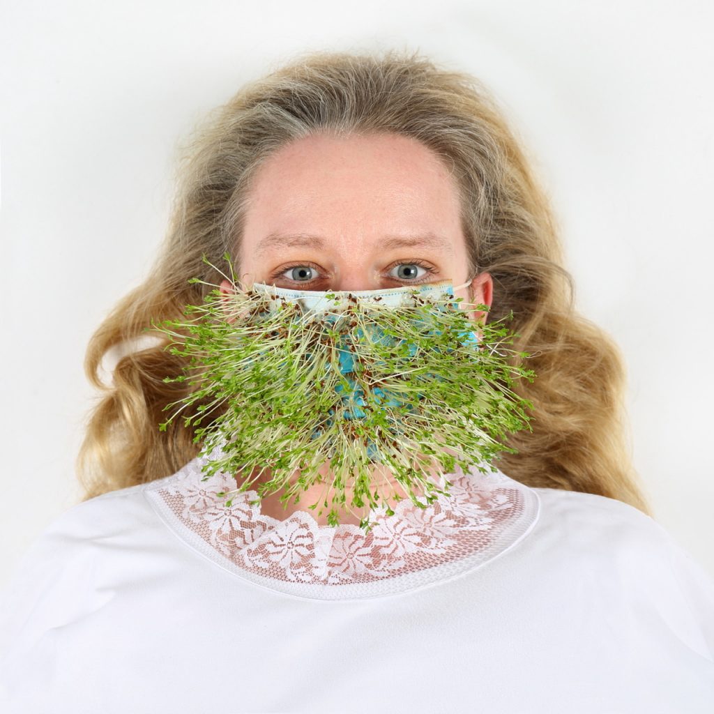 (c) Sophie Tiller, Self Growing Mask, photography, 2020