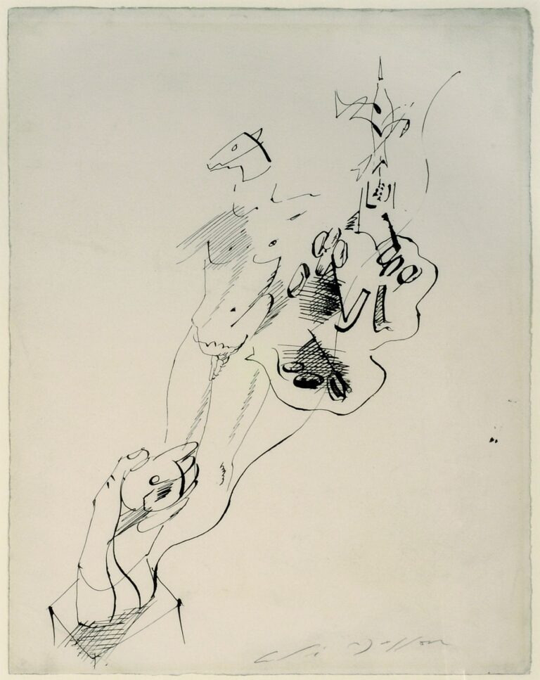 André Masson, L‘homme-cheval (Dessin automatique), 1925 © Bildrecht, Wien 2022