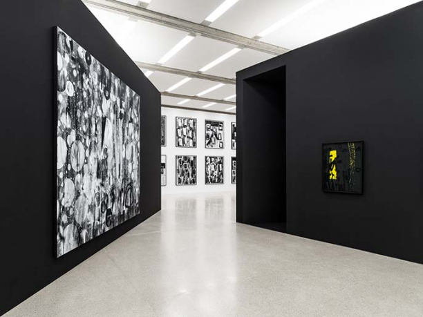 Installation view, Adam Pendleton, Blackness, White and Light, Foto: Klaus Pichler ©mumok