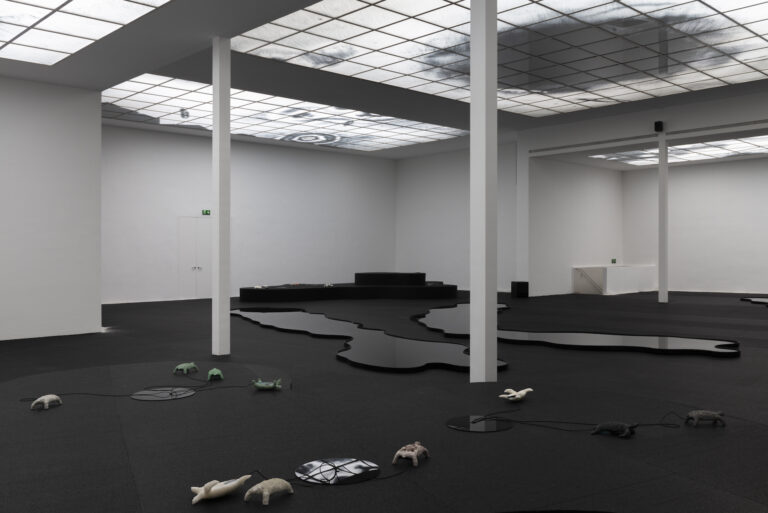 Katrin Hornek, testing grounds. In collaboration with Karin Pauer, Sabina Holzer, and Zosia Hołubowska, installation view, Secession 2024, photo: Sophie Pölzl