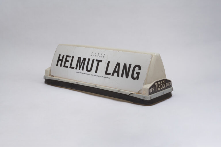HELMUT LANG Helmut Lang, New York City Taxi Top, 2002 HELMUT LANG ARCHIV