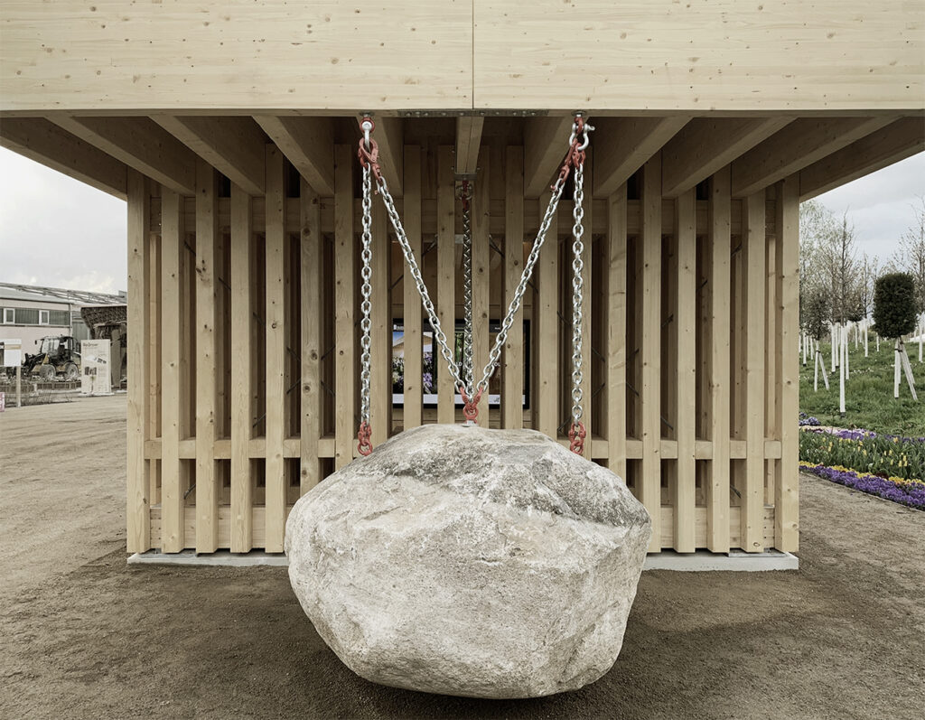 Cantilever Pavillon BUGA23, Mannheim, 2023 © Foto: Juri Troy